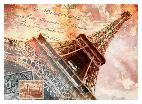 Kép - Eiffel-torony vintage stílusban (70x50 cm)