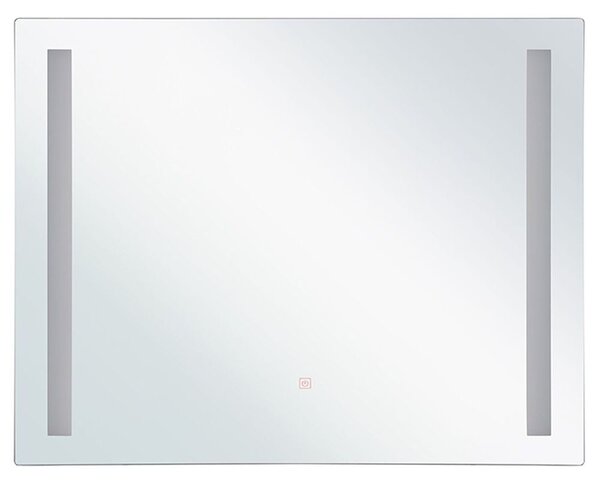 LED fürdőszobai tükör LIRAC 70 cm 60 cm Ezüst