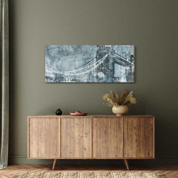 Kép - Tower Bridge hideg tónusokkal (120x50 cm)