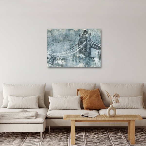 Kép - Tower Bridge hideg tónusokkal (70x50 cm)