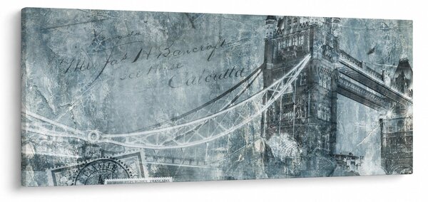 Kép - Tower Bridge hideg tónusokkal (120x50 cm)