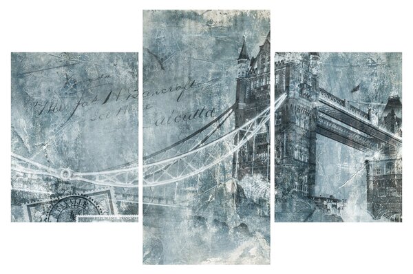 Kép - Tower Bridge hideg tónusokkal (90x60 cm)