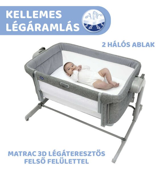 Next2me Magic Evo babaágy Co-Sleeping 0-6 hó