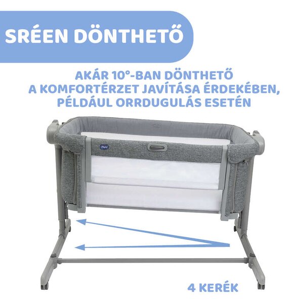 Next2me Magic Evo babaágy Co-Sleeping 0-6 hó