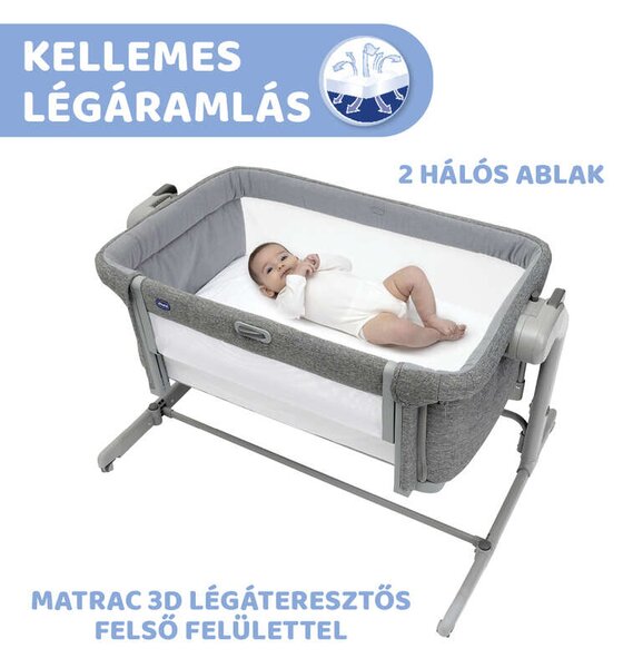 Next2me Magic Evo babaágy Co-Sleeping 0-6 hó