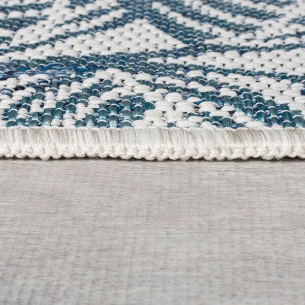 Zöld-kék kültéri-beltéri szőnyeg 120x170 cm Bella Leaf – Flair Rugs