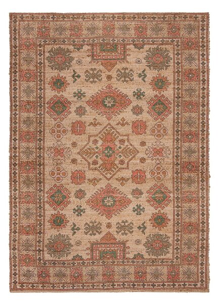 Rózsaszín-terrakotta színű kézi szövésű jutakeverék szőnyeg 120x170 cm Lana Jute – Flair Rugs