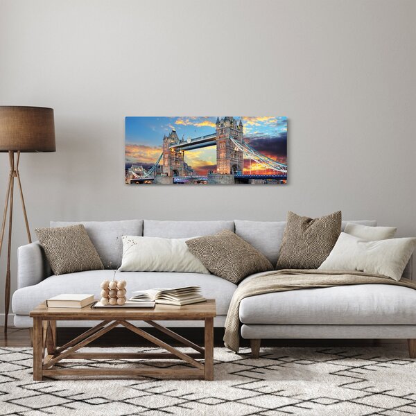Kép - Tower Bridge, London, Anglia (120x50 cm)