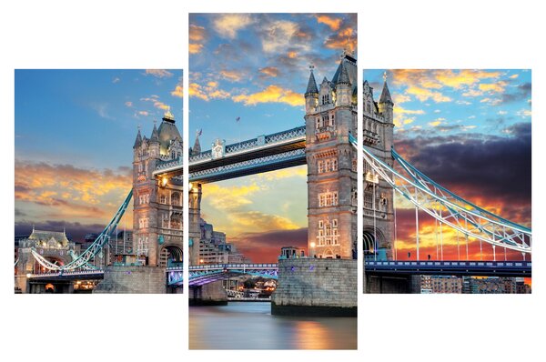 Kép - Tower Bridge, London, Anglia (90x60 cm)