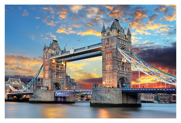 Kép - Tower Bridge, London, Anglia (90x60 cm)