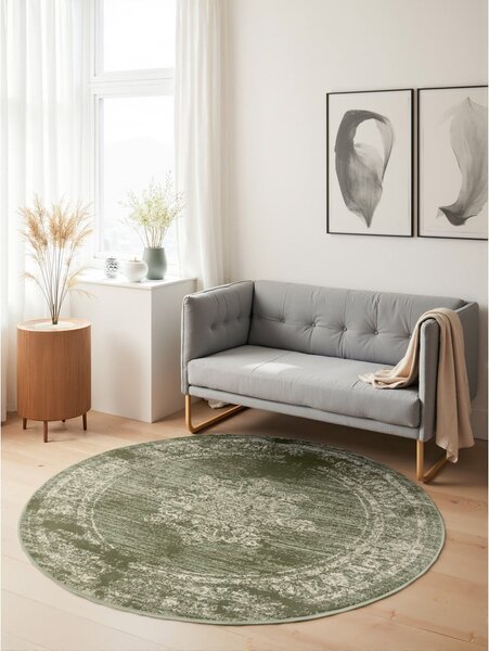 Zöld kerek szőnyeg ø 120 cm Gloria Lydia – Hanse Home