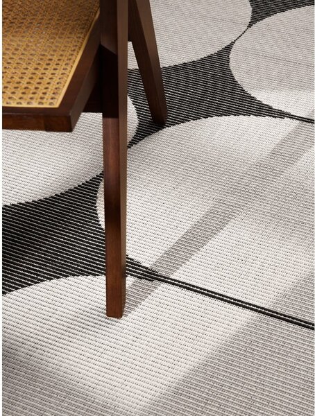 Fekete-fehér kültéri-beltéri szőnyeg 160x230 cm Duet Bowen – NORTHRUGS