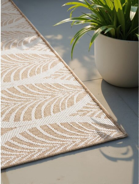 Bézs-elefántcsont színű kültéri-beltéri szőnyeg 120x170 cm Duet Liora – NORTHRUGS