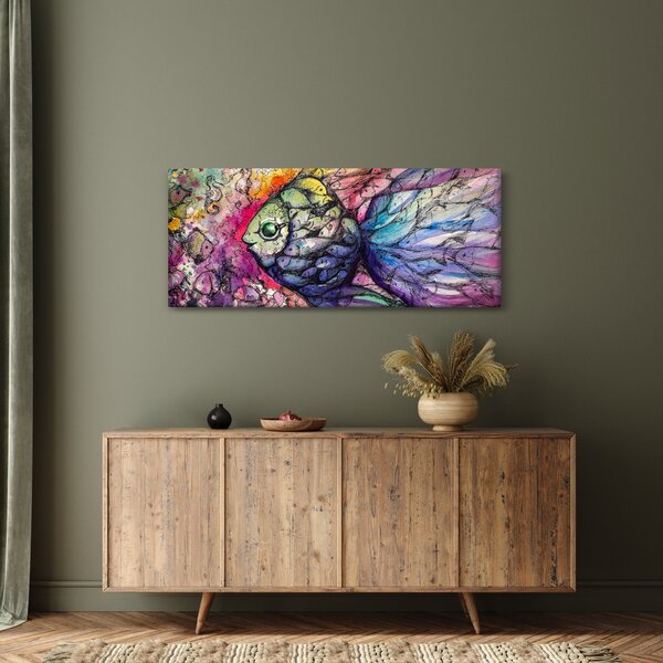 Kép - színes hal (120x50 cm)