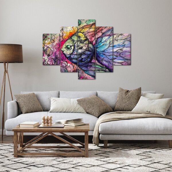 Kép - színes hal (150x105 cm)