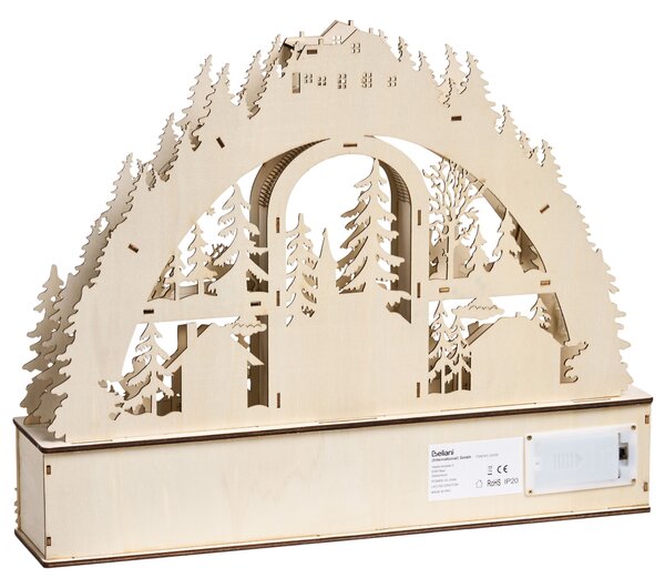 Karácsonyi dekoráció LED NORSJO 36 cm Világosbarna