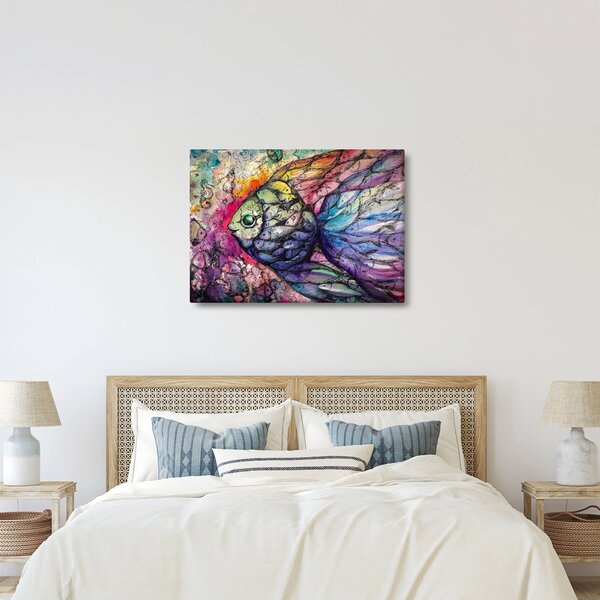 Kép - színes hal (70x50 cm)