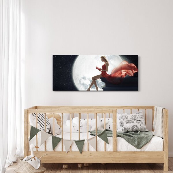 Kép - Nő a holdfényben (120x50 cm)