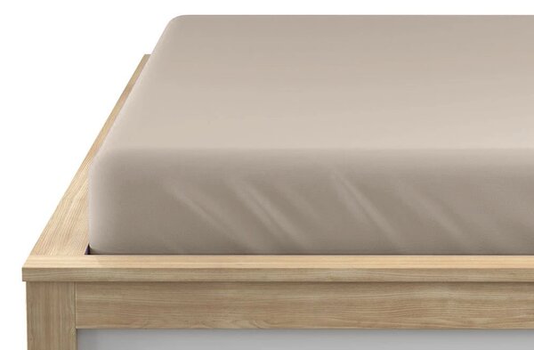 Jersey lepedő cappuccino 90 x 200 cm