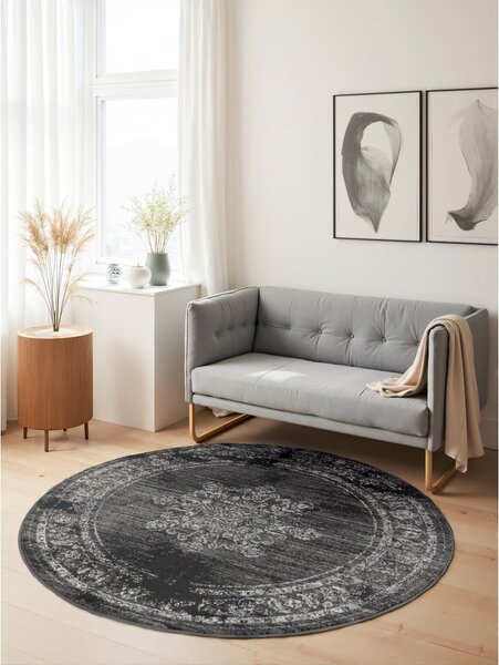 Szürke kerek szőnyeg ø 120 cm Gloria Lydia – Hanse Home