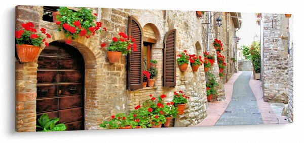 Kép - festői olasz sikátor (120x50 cm)