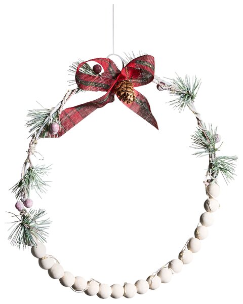Függődísz háromdarabos szettben LED KEITELE 25/30/35 cm Koszorú Fehér