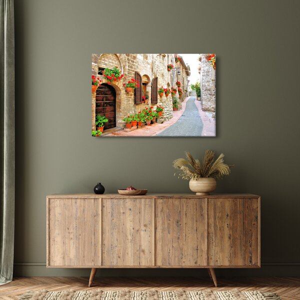 Kép - festői olasz sikátor (90x60 cm)