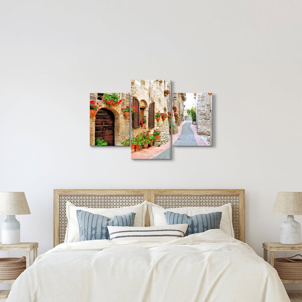 Kép - festői olasz sikátor (90x60 cm)
