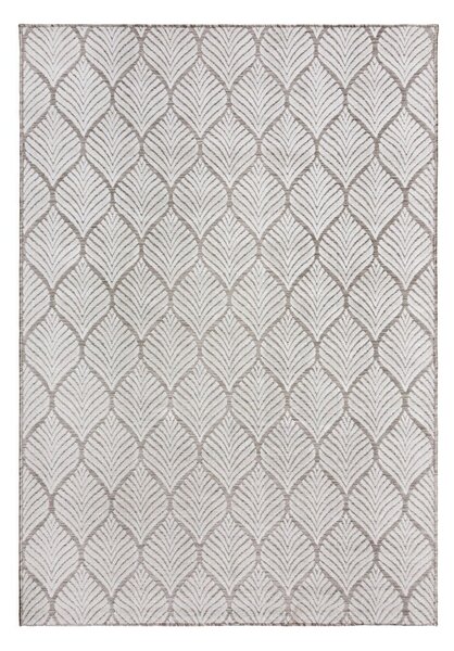 Elefántcsont színű kültéri-beltéri szőnyeg 80x150 cm Elm Leaf – Flair Rugs