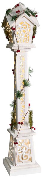 Karácsonyi dekoráció LED LUMMENE 80 cm Lámpaoszlop Fehér