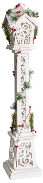 Karácsonyi dekoráció LED LUMMENE 80 cm Lámpaoszlop Fehér