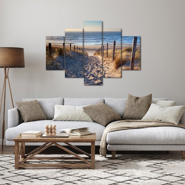 Kép - Út az északi-tengeri strandra, Hollandia (150x105 cm)