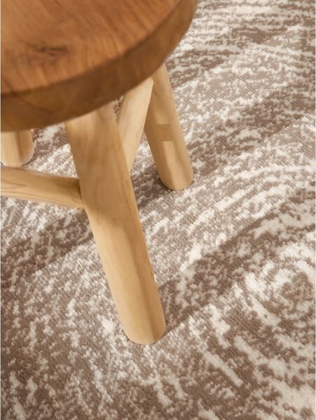 Bézs-krémszínű kerek szőnyeg ø 120 cm Gloria Cavallo – Hanse Home
