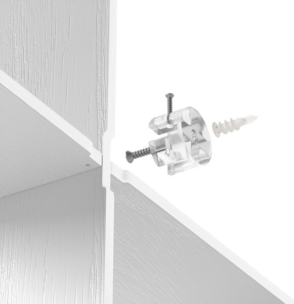 Fehér többszintes kaucsukfa fali polc 62 cm Montage – Umbra