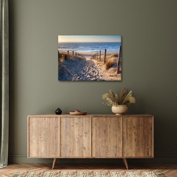Kép - Út az északi-tengeri strandra, Hollandia (70x50 cm)