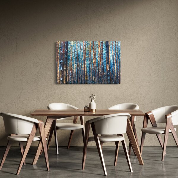 Kép - téli erdő (90x60 cm)