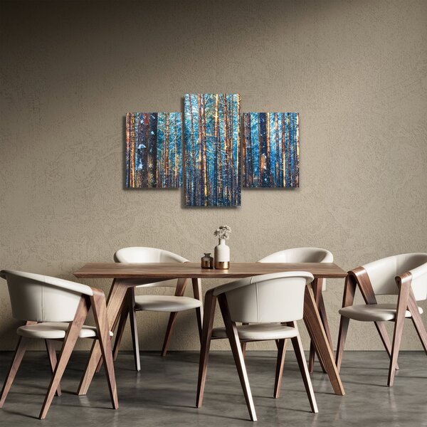 Kép - téli erdő (90x60 cm)
