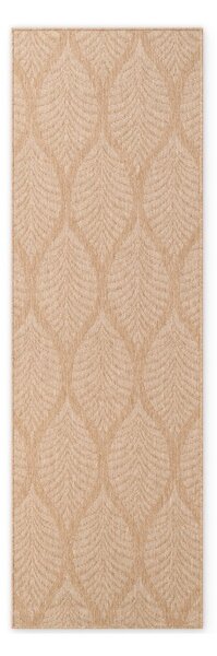 Bézs-elefántcsont színű kültéri-beltéri futószőnyeg 80x250 cm Duet Liora – NORTHRUGS