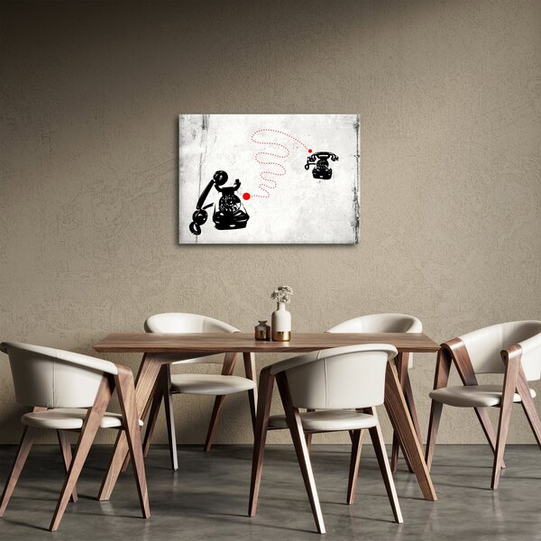 Kép - Telefon rajza Banksy stílusában (70x50 cm)