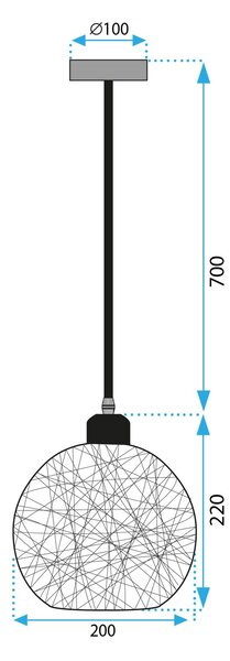 Mennyezeti lámpa APP1320-1CP