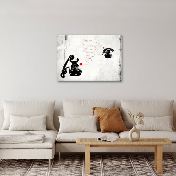 Kép - Telefon rajza Banksy stílusában (70x50 cm)