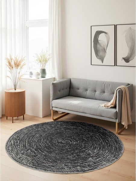 Szürke kerek szőnyeg ø 120 cm Gloria Cavallo – Hanse Home