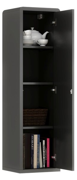 Mazzoni FOLK SW-36 függő szekrény Antracitszürke (Sötétszürke)/Artisan Tölgy - MODERN NAPPALIBA/SZOBÁBA