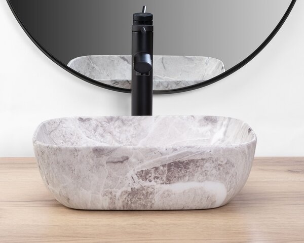Rea Belinda, asztali mosogató 360x250x115 mm, kőutánzat matt, REA-U3321