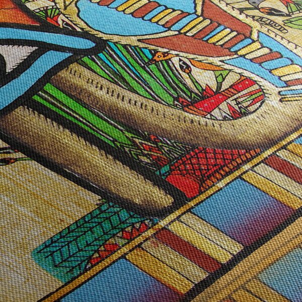 Egyiptomi motívumú kép (90x60 cm)