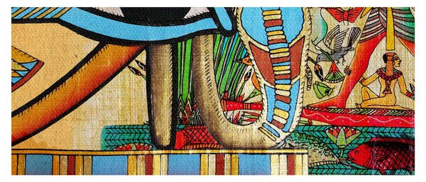 Egyiptomi motívumú kép (120x50 cm)