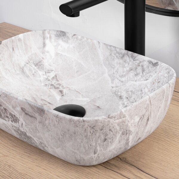 Rea Belinda, asztali mosogató 360x250x115 mm, kőutánzat matt, REA-U3321
