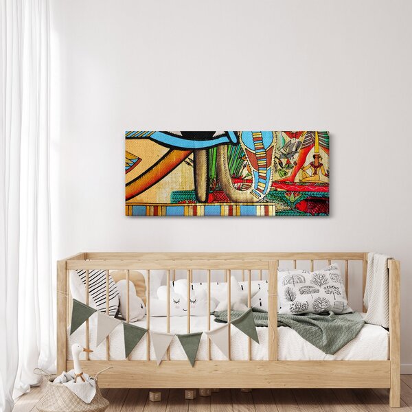 Egyiptomi motívumú kép (120x50 cm)