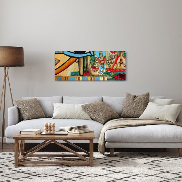 Egyiptomi motívumú kép (120x50 cm)