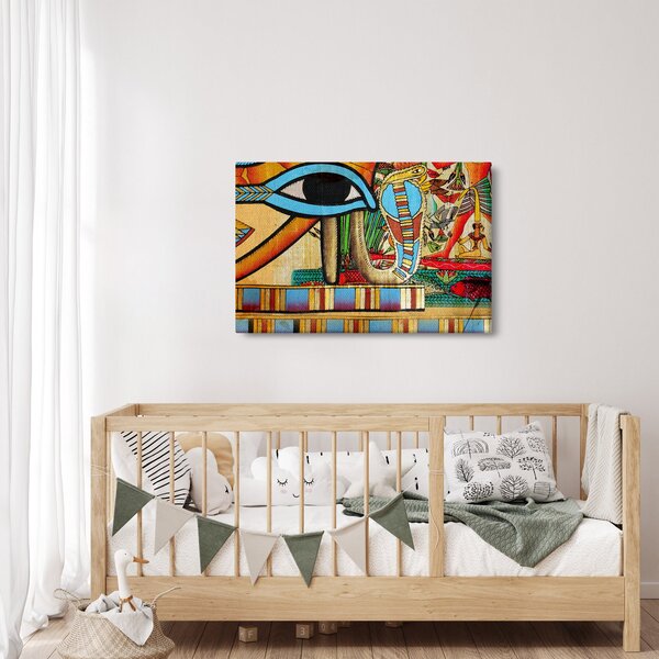 Egyiptomi motívumú kép (90x60 cm)